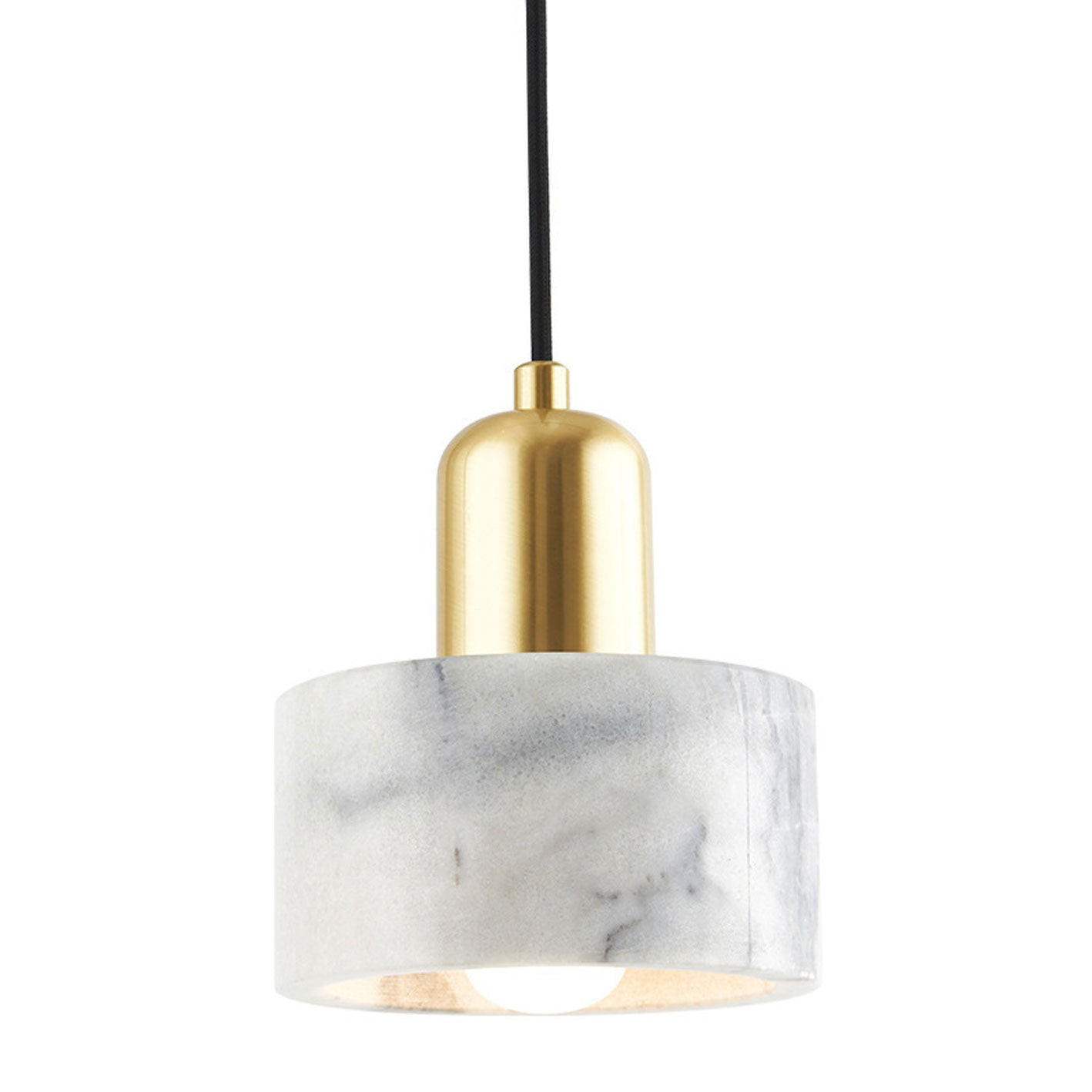 Modern Light Luxury Marble Metal 1-light Pendant Light