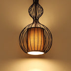 Industrial Retro Metal Birdcage 1-light Lantern Pendant Light BulbSquare