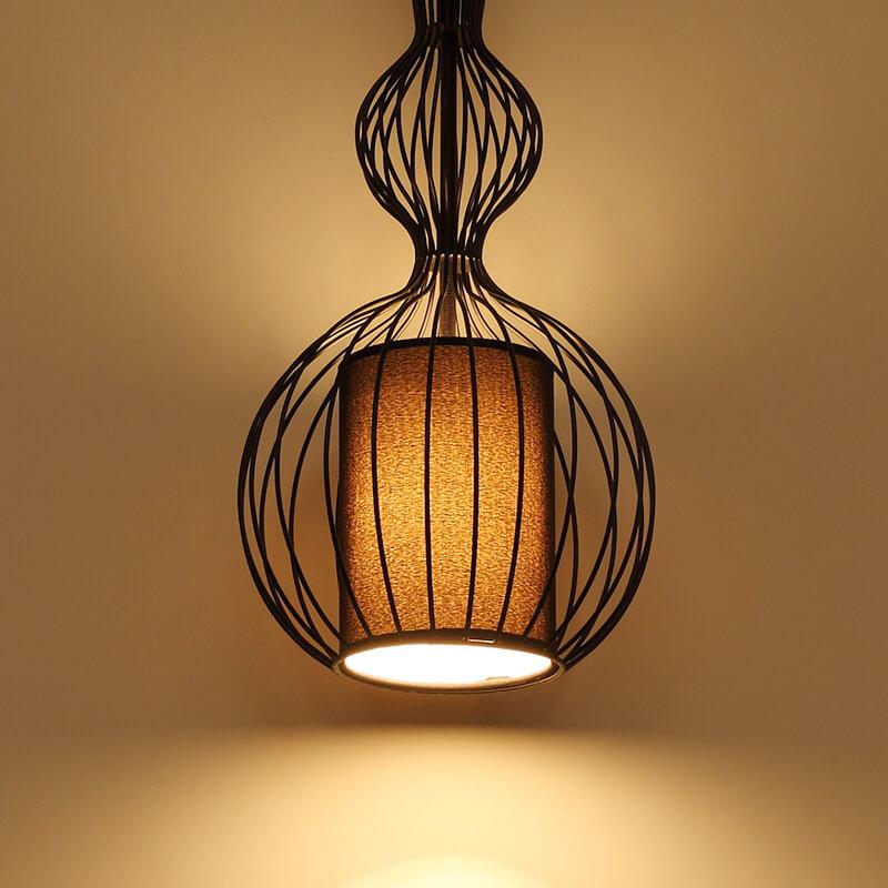 Industrial Retro Metal Birdcage 1-light Lantern Pendant Light BulbSquare