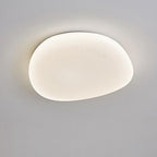 Modern Minimalist Pebble Shape Acrylic Hardware LED Flush Mount Ceiling Light For Bedroom Lumendat