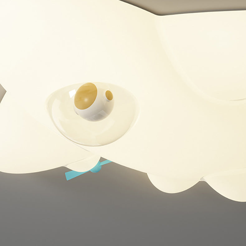 Lumendat Contemporary Creative PE Cartoon Aircraft LED Kids Flush Mount Ceiling Light For Living Room Lumendat