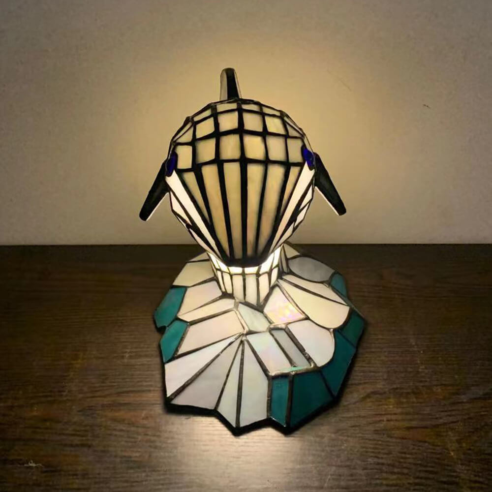 Tiffany Creative Animal Stained Glass 1-Light Decorative Table Lamp Lumendat