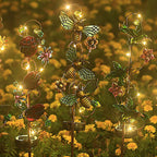 Solar Iron Hummingbird Butterfly Dragonfly Garden Lawn Landscape Light Lumendat