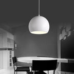 Modern Solid Color Round Head Iron 1-light Pendant Light Lumendat