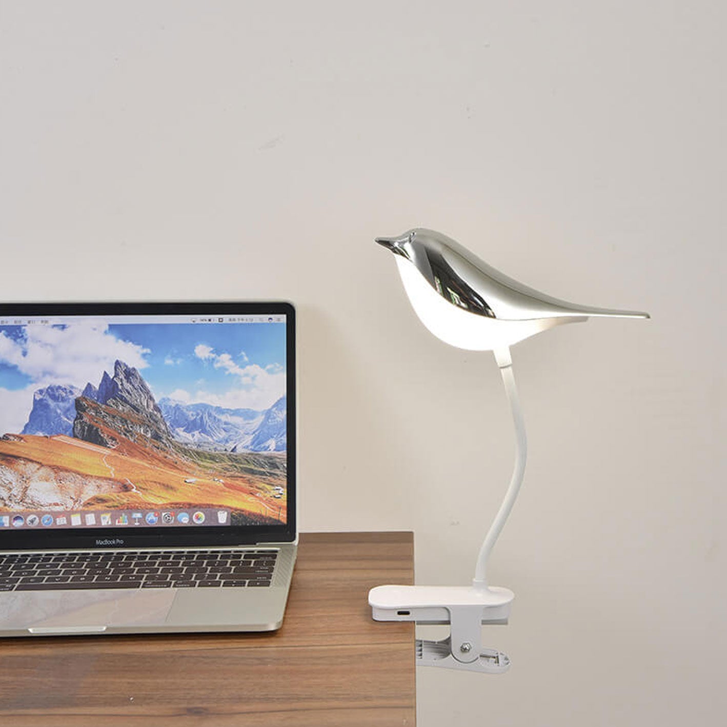 Nordic Creative Bird Clip USB Charging LED Night Light Table Lamp Lumendat