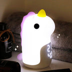 Cartoon Unicorn Timer Alarm Clock LED Night Light Lumendat