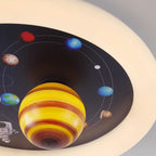 Lumendat Contemporary Nordic Hardware Round Planet Cartoon LED Flush Mount Ceiling Light For Bedroom Lumendat