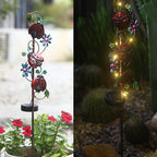 Solar Iron Hummingbird Butterfly Dragonfly Garden Lawn Landscape Light Lumendat