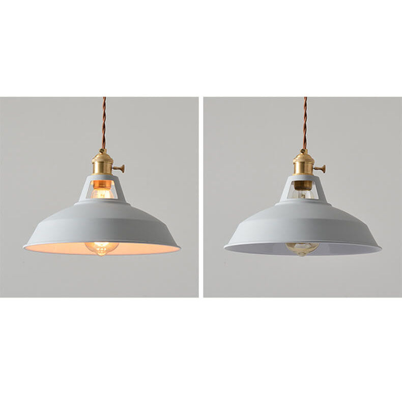 Modern Minimalist Macaroon Iron 1-light Pendant Light BulbSquare