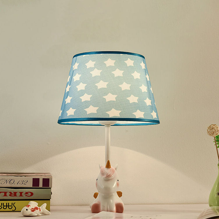 Lumendat Nordic Fun Cartoon Pattern Resin Fabric Children 1-Light Table Lamp Lumendat
