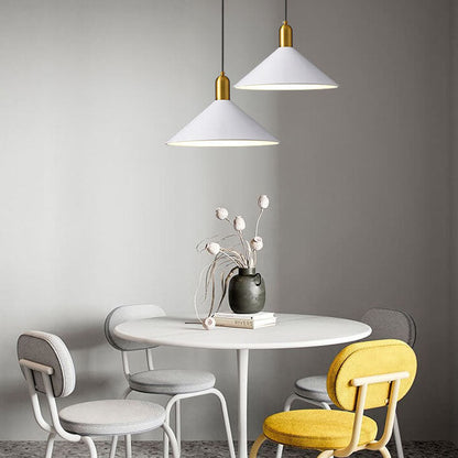 Nordic Minimalist Iron Triangle Cone 1-Light Pendant Light