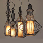 Industrial Retro Metal Birdcage 1-light Lantern Pendant Light BulbSquare
