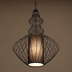 Industrial Retro Metal Birdcage 1-light Lantern Pendant Light BulbSquare