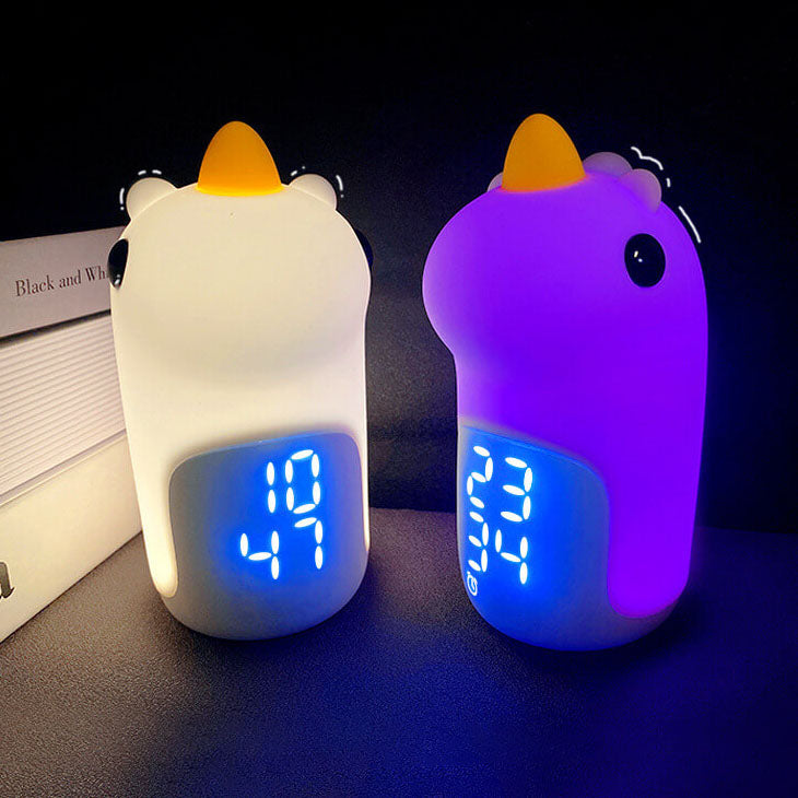 Cartoon Unicorn Timer Alarm Clock LED Night Light Lumendat
