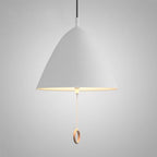 Modern Macarons Tapered Metal 1-light Pendant Lighting with Pull Ring