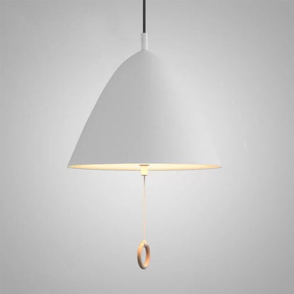 Modern Macarons Tapered Metal 1-light Pendant Lighting with Pull Ring