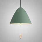 Modern Macarons Tapered Metal 1-light Pendant Lighting with Pull Ring