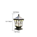 Modern Vintage Waterproof Patio Solar Outdoor Column Head Light Lumendat