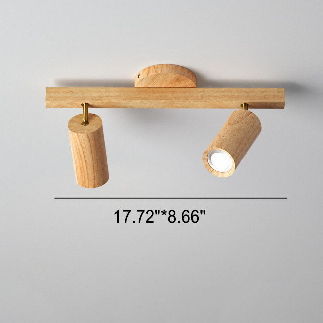 Simple Log Spotlight Track LED Semi-Flush Mount Ceiling Light Lumendat