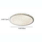 Modern Luxury Stainless Steel Crystal Round Square Rectangular LED Flush Mount Ceiling Light For Living Room Lumendat