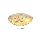 Contemporary Scandinavian Round Shell Iron Glass 2/3/4 Light Flush Mount Ceiling Light For Living Room Lumendat
