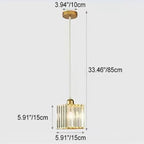 Modern Luxury Dazzling Prismatic Crystal Shade 1-light Pendant Light for Bedroom