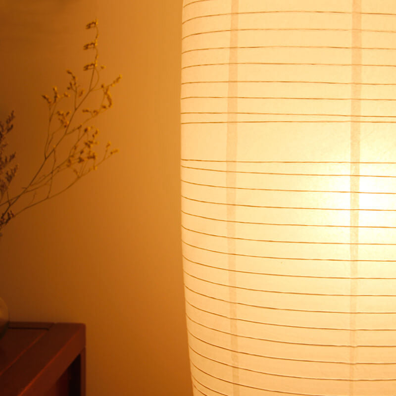 Nordic Minimalist Rice Paper Column 2-Light Standing Floor Lamp Lumendat
