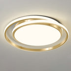 Modern Light Luxury Golden Circle LED Flush Mount Ceiling Light Lumendat