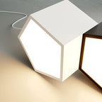 Modern Creative Square Geometric Iron LED Macaron Chandelier BulbSquare