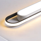 Nordic Minimalist Long Bar Ring LED Flush Mount Ceiling Light Lumendat