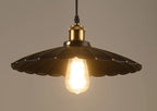 Vintage Industrial Iron Scalloped Shade 1-light Pendant Light Lumendat