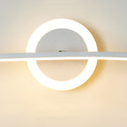 Modern Minimalist Curved Line LED Mirror Front Light Wall Sconce Lamp
