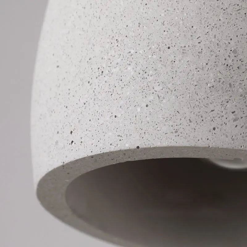 Minimalist Cement Dome 1-light Pendant Light BulbSquare