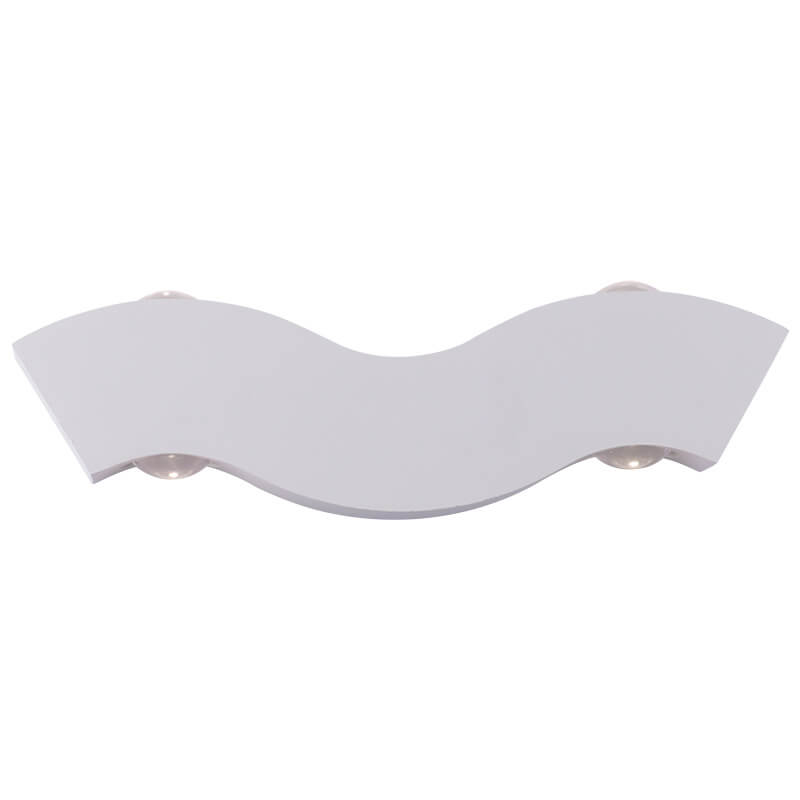 Modern Aluminum Wave LED Waterproof Outdoor Wall Sconce Lamp Lumendat