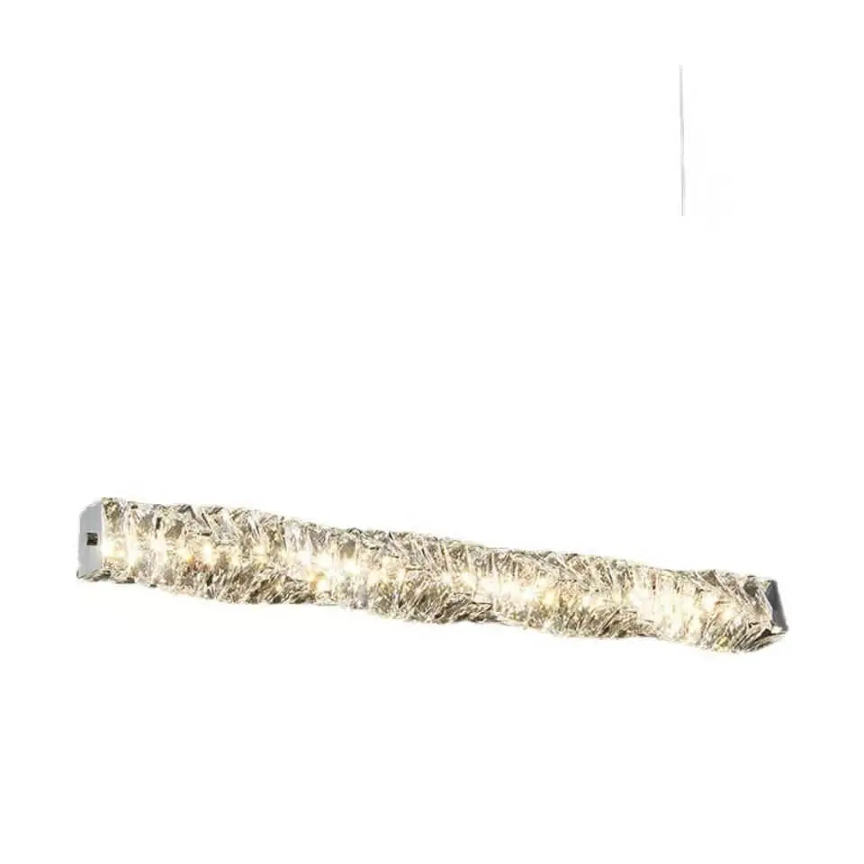 Modern Minimalist Linear Crystal LED Chandelier Lumendat