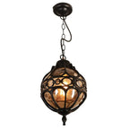 Retro Industrial Globe Shape 1-light Outdoor Waterproof Pendant Light Lumendat
