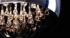 Modern Glass Shade Crystal Hanging 6-light Chandelier Lumendat