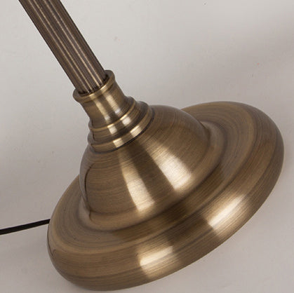 Industrial Retro Gold Iron Long Arm 1-Light LED Table Lamp Lumendat