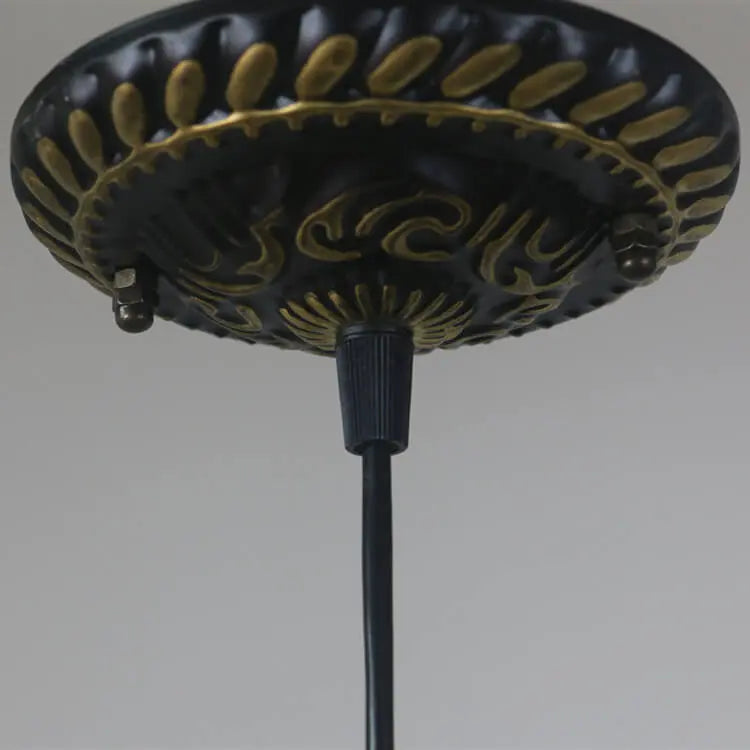 Vintage Stained Glass Petal 1-light Pendant Light Lumendat