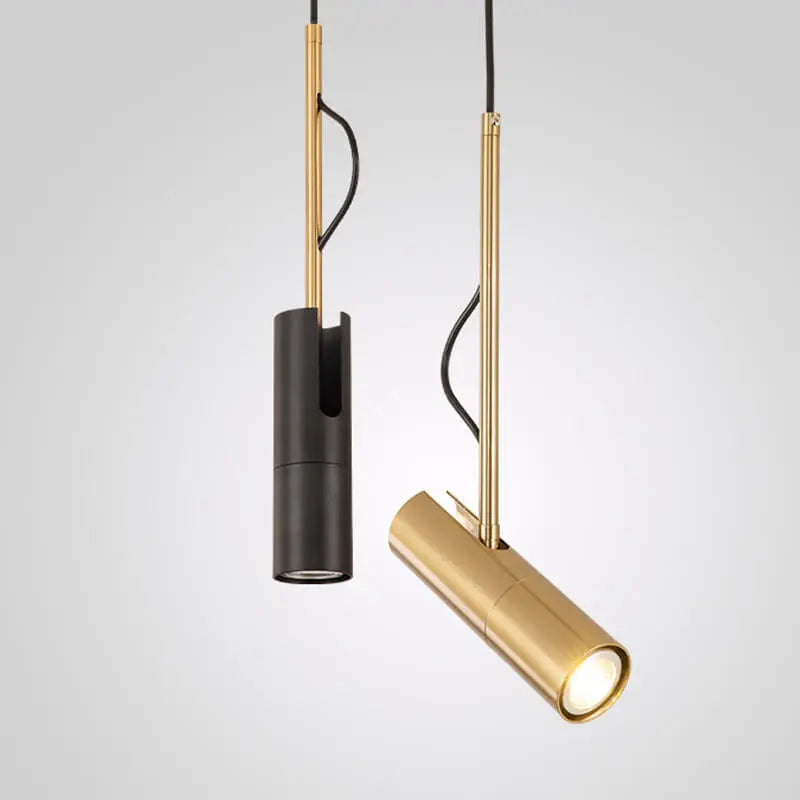 Modern Minimalist Gold 1-light LED Spotlight Pendant Light Lumendat