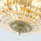 Vintage Round Crystal 4/6 Light Flush Mount Ceiling Light Lumendat