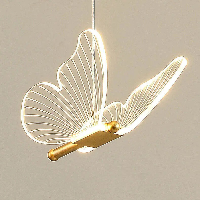Minimalist Acrylic Butterfly LED Pendant Light Lumendat