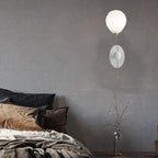 Contemporary Creative Cartoon Bear Balloon Iron Resin Glass 1-Light Wall Sconce Lamp For Bedroom Lumendat