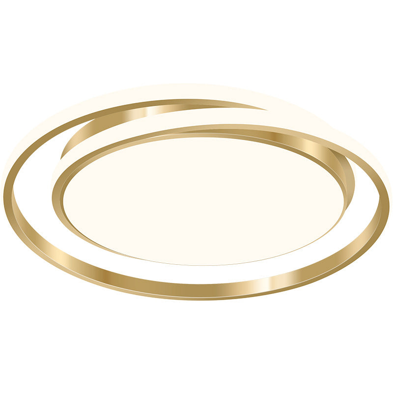 Modern Light Luxury Golden Circle LED Flush Mount Ceiling Light Lumendat