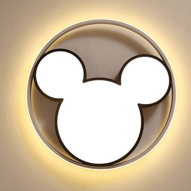 Lumendat Cartoon Mouse LED Flush Mount Ceiling Light Lumendat