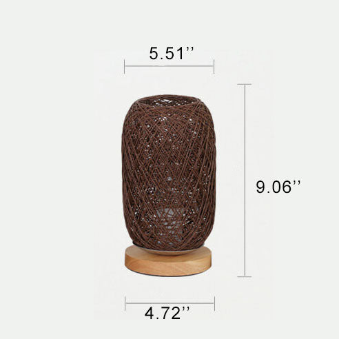 Creative Twine Rattan Ball LED Dimmable Decorative Night Light Table Lamp Lumendat