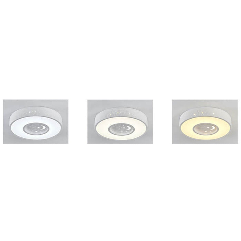Lumendat Modern Minimalist Starry Sky Round Children's LED Flush Mount Ceiling Light Lumendat