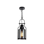 Industrial Vintage Iron Glass Jar 1-light Pendant Light Lumendat