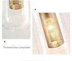 Modern Minimalist Cylinder Clear Glass 1-Light Long Wall Sconce Lamp For Living Room