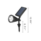Modern Simplicity Solar Waterproof Conical Spotlight LED Outdoor Floor Plug Light Lumendat